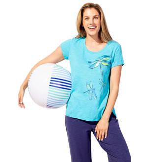 VANELI Peruvian Cotton Mosaic Dragonfly Tee