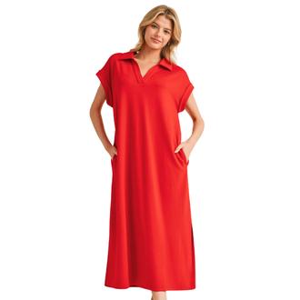 UMGEE Solid Midi Dress