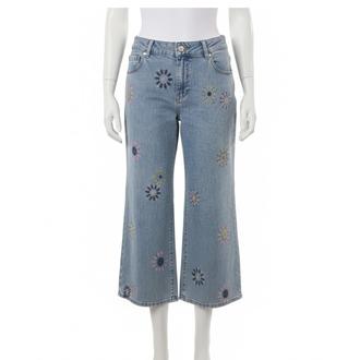 CHARLIE B WIDE LEG EMBROIDERED