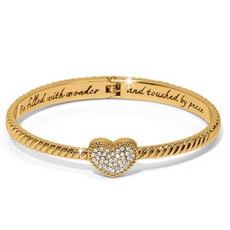 JESS AND JANE CELESTIA HEART GOLD HINGE BNG